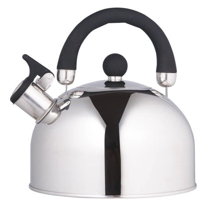 Чайник Unique со свистком UN-5302 2,5л, красивый чайник для газовой плиты, чайник на плиту. Цвет: черный