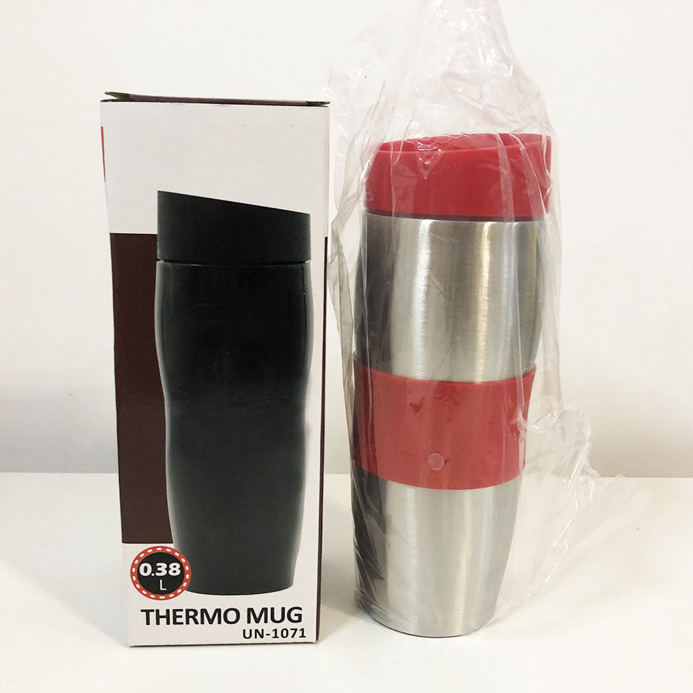 Термокружка UNIQUE UN-1072 0.38 л, Термос из нержавейки металлический, Термосы для фитнеса. Цвет: красный