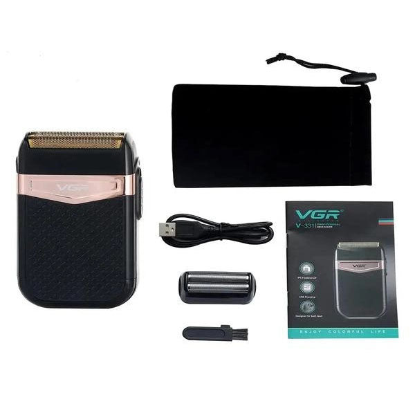 Электробритва VGR V-331, шейвер бритва триммер для стрижки усов и бороды профессиональная мужская бритва