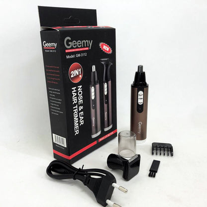 Триммер GEMEI GM-3112 2в1, электробритва с насадками для бороды, тример для бороды, триммер беспроводной