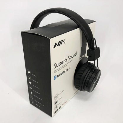 Беспроводные блютуз наушники для телефона и компьютера с микрофоном NIA X3, хорошие беспроводные наушники