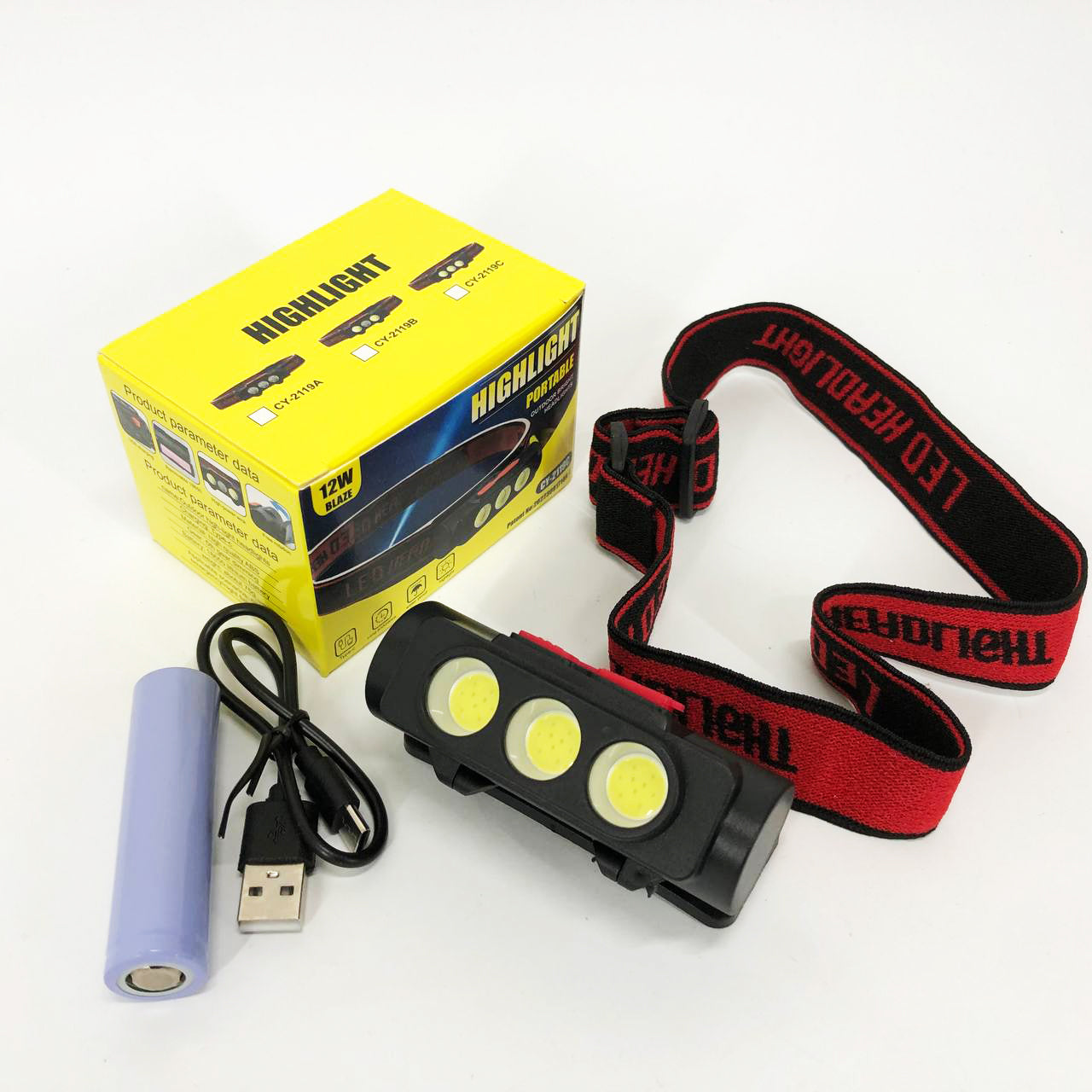 Фонарь налобный аккумуляторный PLD-2119C, Фонарик военный светодиодный налобный фонарик