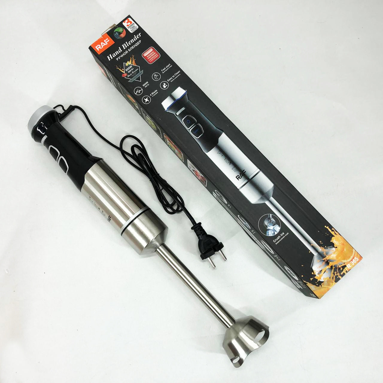 Металлический блендер RAF R.365 высокоскоростной ручной блендер