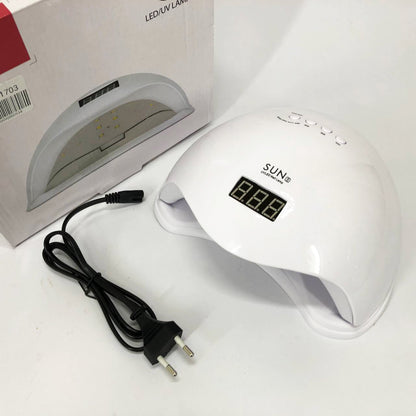 Лампа для маникюра Sun 5 nail lamp FD93-1 led для сушки гель лака с таймером для домашнего использования