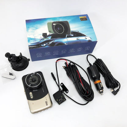 Автомобильный видеорегистратор X600 LCD 4 Angel Lens камеры 1080P Full HD TF