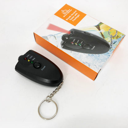 Электронный портативный алкотестер с подсветкой 2 x ААА, Компактный портативный алкотестер