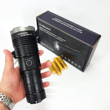 Ручной фонарь Police AK138 WHITE LASER LED PM60-TG с зарядкой USB, работающий от 4х18650 аккумуляторов