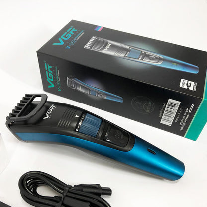 Машинка триммер для стрижки волос и бороды аккумуляторная VGR V-052 с насадками, Профессиональная