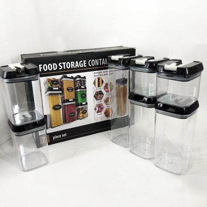 Набор контейнеров для еды FOOD Storage Container Set на защелках с уплотнителем из 7 предметов