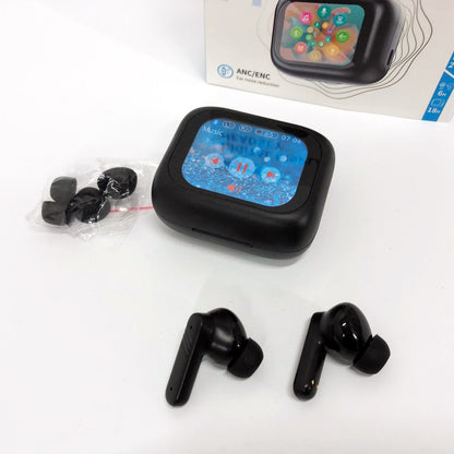 Наушники беспроводные LX-10 TWS Earbuds с LED дисплеем Блютуз беспроводные наушники затычки. Цвет: черный