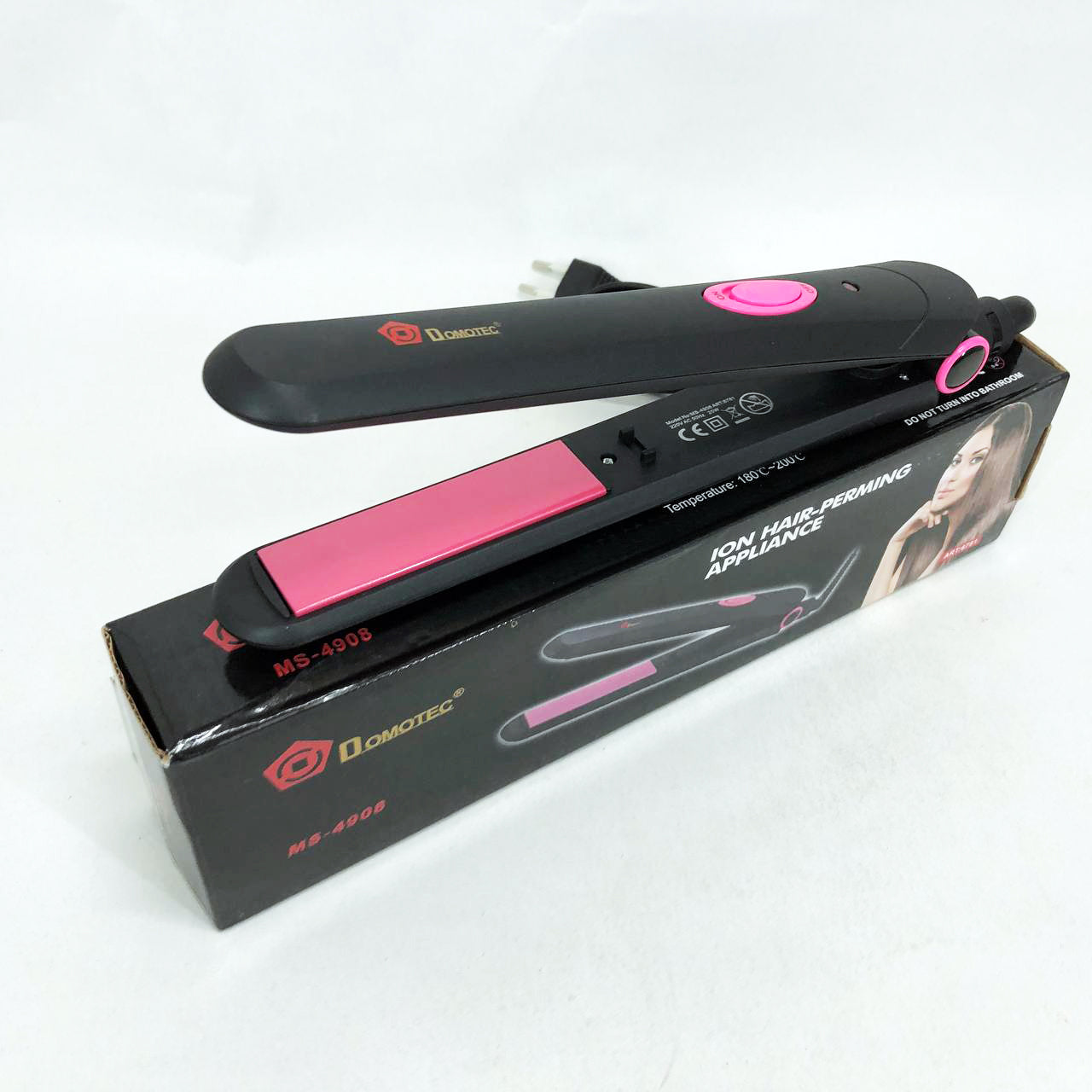 Щипцы DOMOTEC MS-4908, выпрямитель для волос 2в1, стайлер для укладки, утюжок для выравнивания