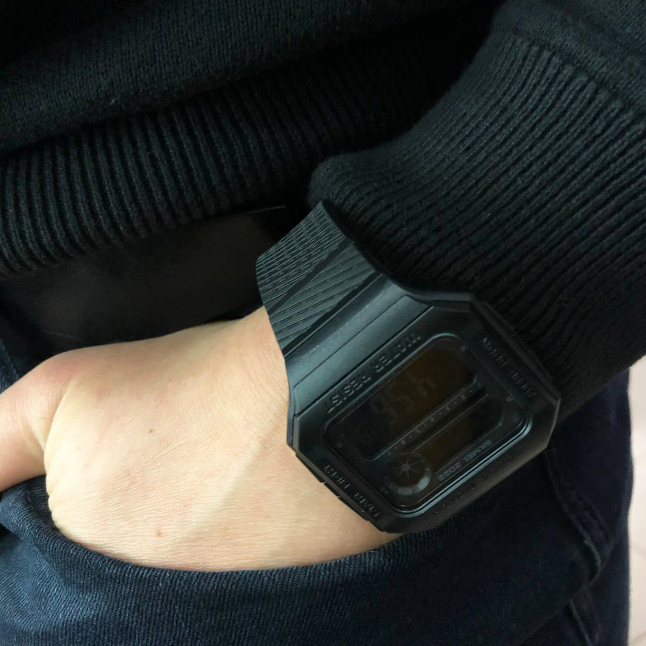 Часы наручные мужские SKMEI 2022BKBK, армейские часы противоударные, брендовые мужские часы