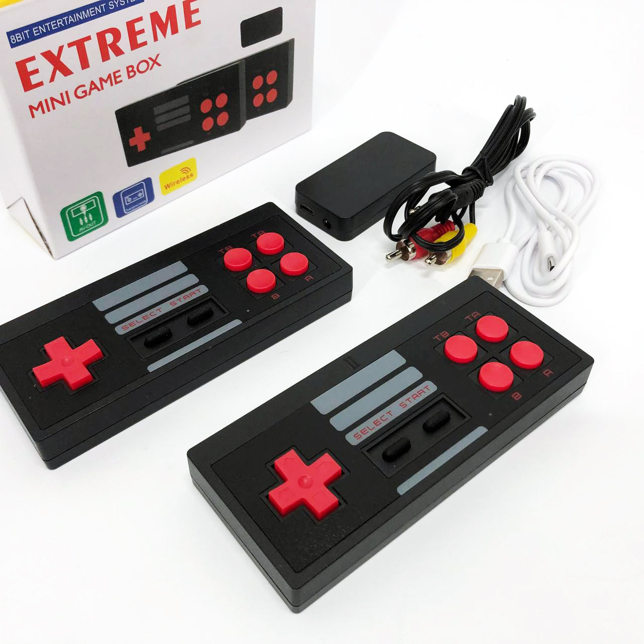 Игровая приставка с беспроводными джойстиками N-22, Ретро игровая приставка приставка денди