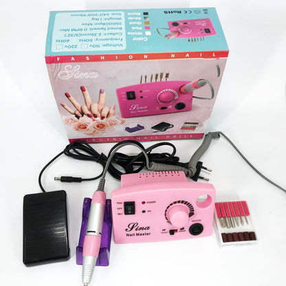 Фрезер DM-211 на 65 Вт - 45000 об./мин. для маникюра и педикюра с педалью и дополнительными насадками