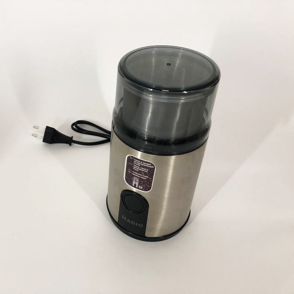 Кофемолка MAGIO MG-201 200 Вт, машинка для помола кофе, кофемолка мини, электрическая кофемолка для турки