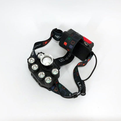 Яркий светодиодный налобный фонарь Bailong Police BL-T78 5 led белый, налобный фонарик с usb зарядкой