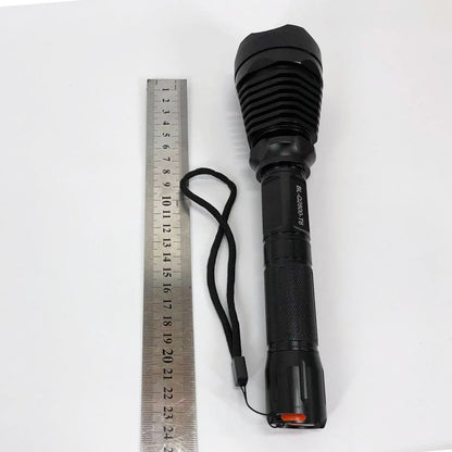 Фонарь тактический Police Q2800-T6 18650 х 2, заряжается от сети 220В и авто ЗУ 12В, выносная кнопка