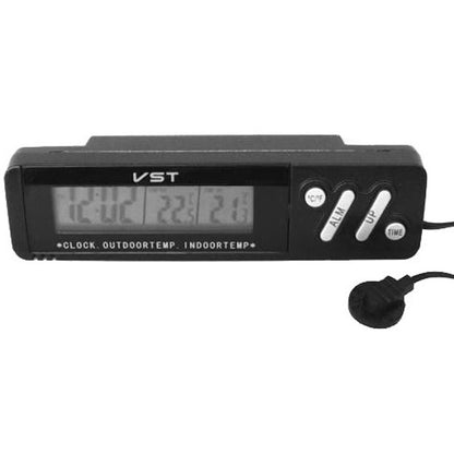 Часы с внутренним и наружным датчиком температуры VST-7067, Часы электронные с яркими цифрами настольные