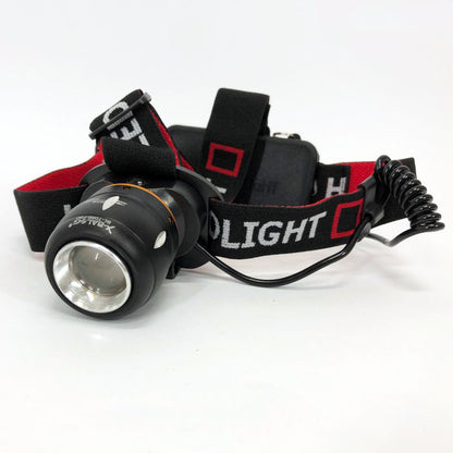 Фонарь налобный светодиодный водонепроницаемый с 2 аккумуляторами Bailong BL-T06B-P90, головной фонарик