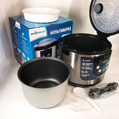 Мультиварка SeaBreeze SB-044 900 Вт, бытовые мультиварки рисоварки, электро скороварка, кашеваркы
