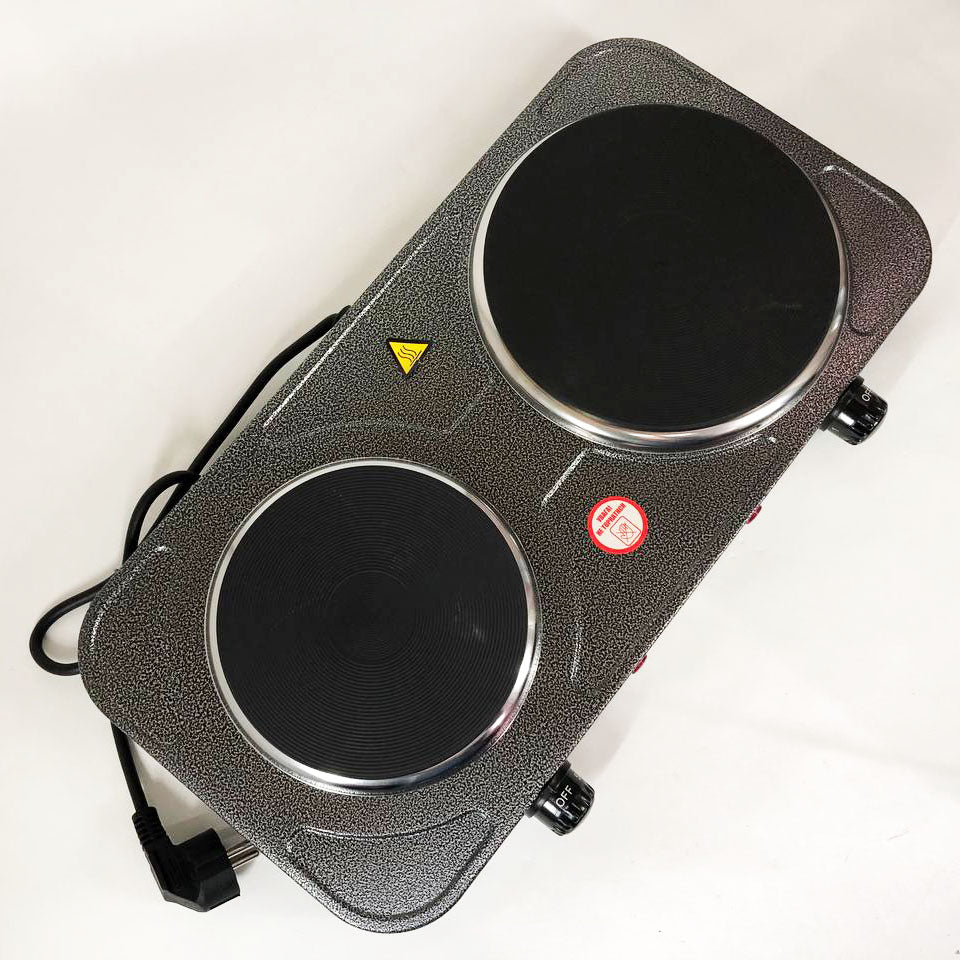 Настольная плита электрическая Sea Breeze SB-065 2500 Вт Электроплита двойная, двухконфорочная настольная