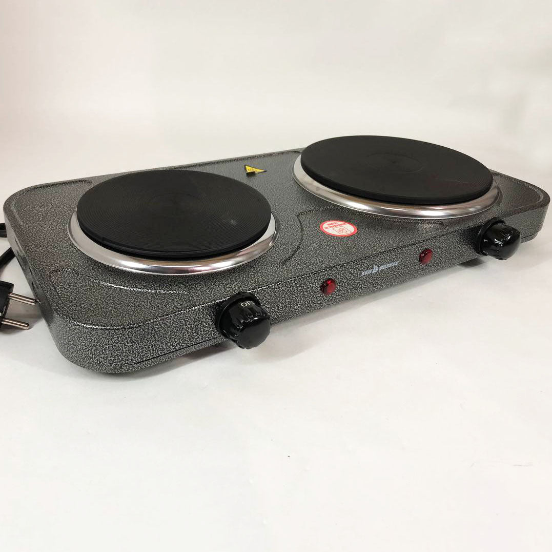 Настольная плита электрическая Sea Breeze SB-065 2500 Вт Электроплита двойная, двухконфорочная настольная