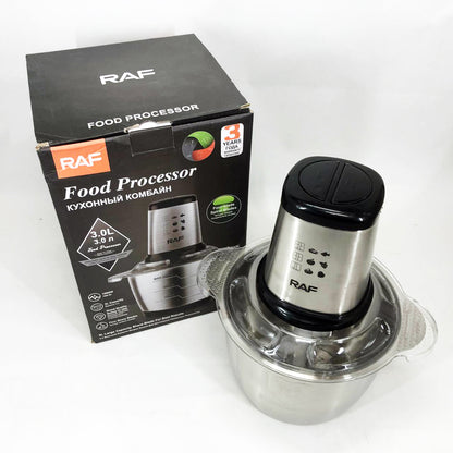 Измельчитель RAF R.7031 электрический блендер-чоппер настольный 3 л 1000 Вт, Кухонный блендер для овощей