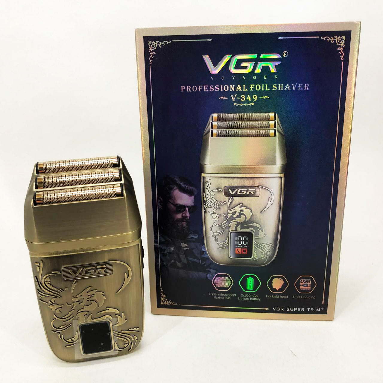 Электробритва VGR V-349 шейвер, тройное лезвие