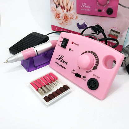 Фрезер DM-211 на 65 Вт - 45000 об./мин. для маникюра и педикюра с педалью и дополнительными насадками