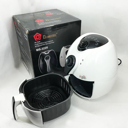 Аерофритниця Мультипіч Аерогриль Domotec MS-3220 1300W 4,5 л Безмасляна з Таймером. Колір: білий