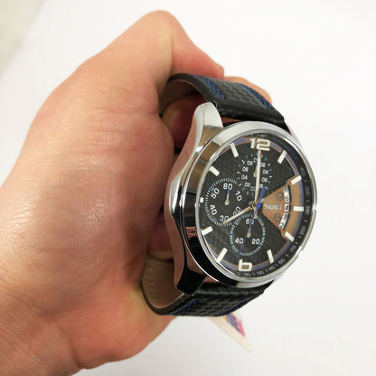 Часы наручные мужские SKMEI 9106BU, стильные классические мужские часы, часы наручные мужские стрелочные