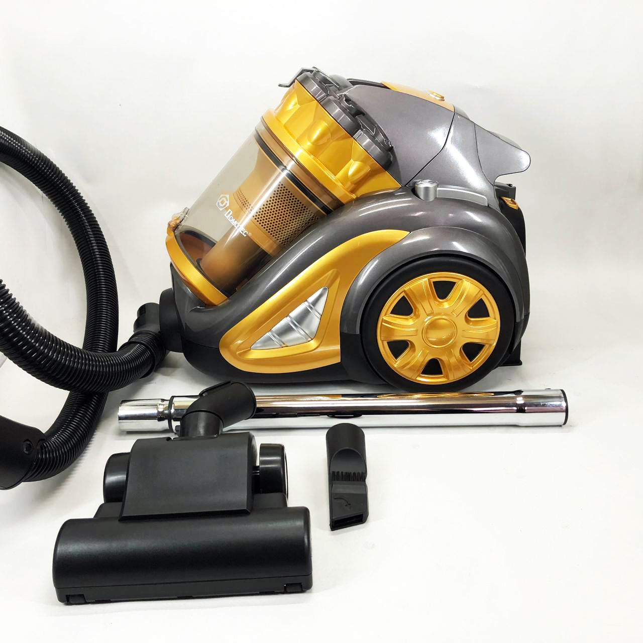 Пылесос для сухой уборки с турбощеткой Domotec MS-4408 3600 Вт без мешка циклонный колбовый контейнерный