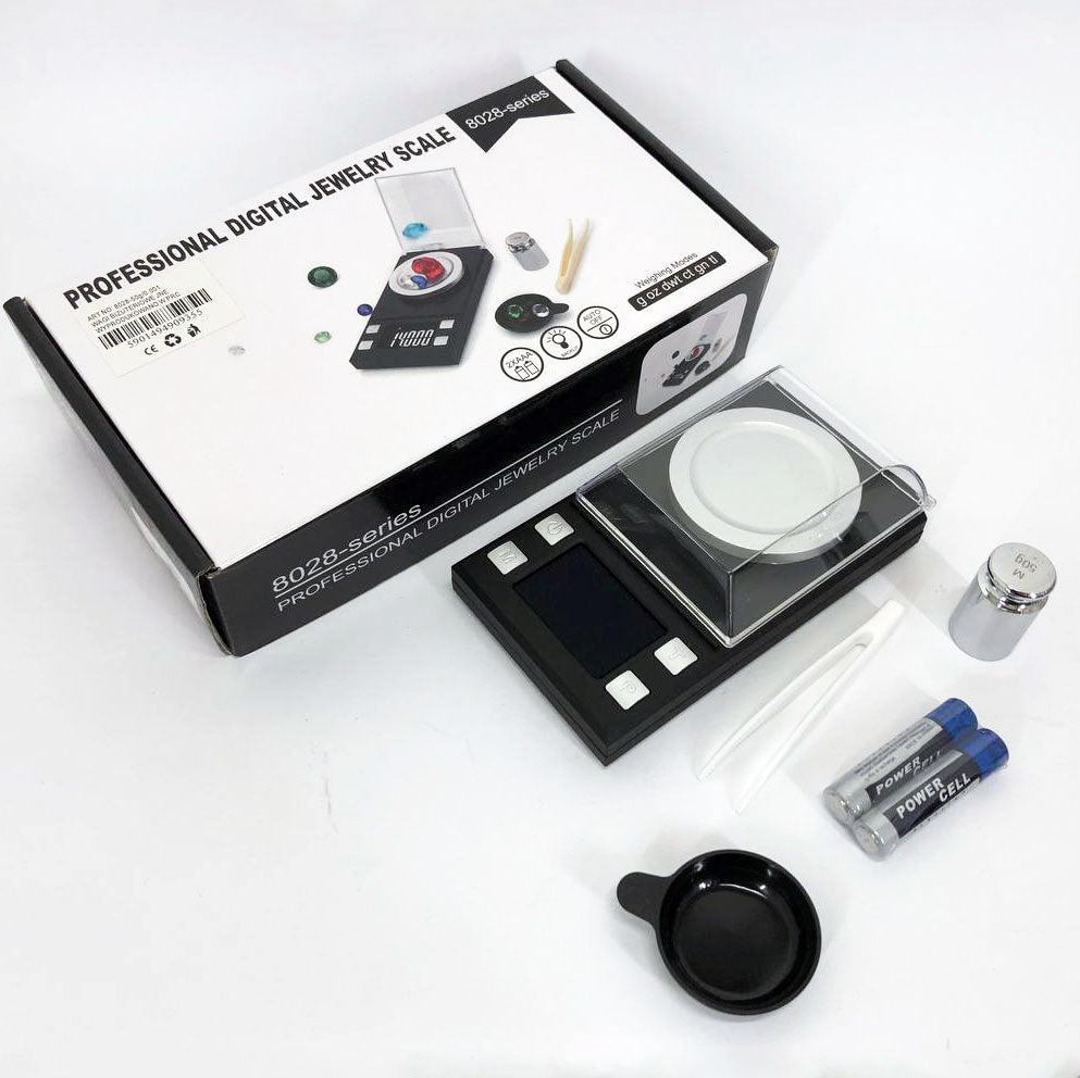 Весы ювелирные высокоточные до 50г, 0.001г точность, 8028, Компактные электронные весы для ювелиров