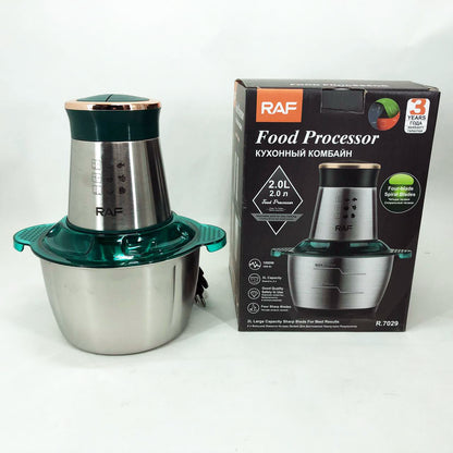 Кухонный комбайн RAF R.7029 электрический блендер измельчитель мясорубка 1000 Вт 2л, Мощный блендер