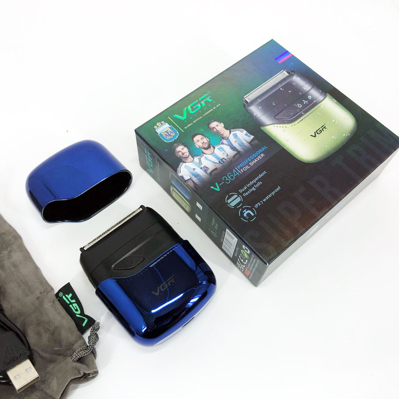 Электробритва VGR V-364 BLUE шейвер