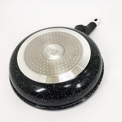 Сковорода UNIQUE UN-5134 22 см. без крышки, устойчивая к царапинам и сколам сковорода, с антипригарным покрытием