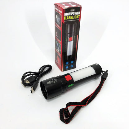 Фонарь 611-TG+COB(white+red), Фонарики для экстренных ситуаций и аварий, Поисковый фонарь ручной