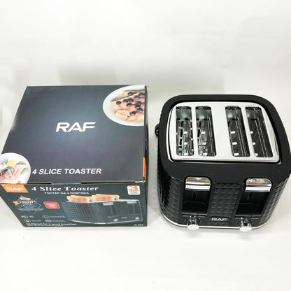 Тостер RAF R.503, 1500 Вт, 4 тоста, 6 уровней поджаривания, функции размораживания и подогрева