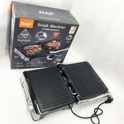 Контактный прижимной гриль RAF R.238 с антипригарным покрытием 2200 Вт