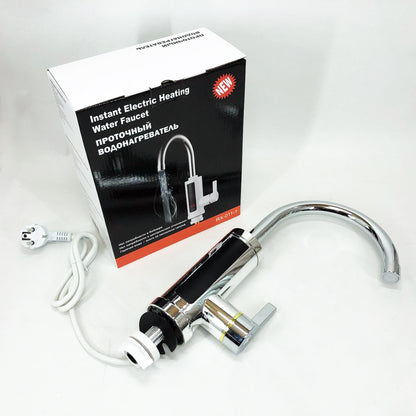 Водонагреватель проточный Delimano RX-0111c LCD дисплеем 3 кВт Кран электрический нижнее подключение