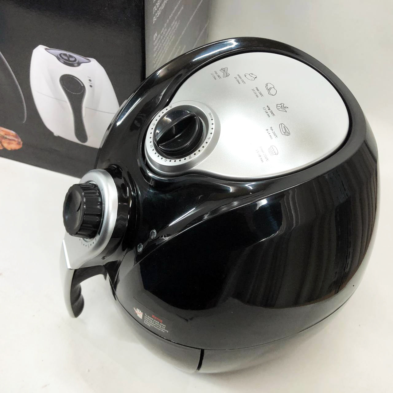 Аерофритниця Мультипіч Аерогриль Domotec MS-3220 1300 Вт 4,5 л Безмасляна з Таймером. Колір: чорний