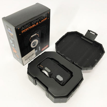 Багатофункціональний армійський ліхтар D50-SMD - індикація заряду, запальничка. Колір: чорний