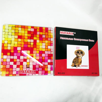 Весы напольные MATARIX MX-452 180 кг, Весы напольные для измерения массы тела, Электронные весы мозаика