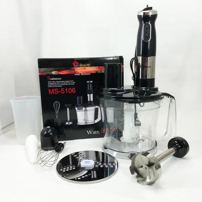 Блендер погружной многофункциональный 5-в-1 Domotec MS-5106 800 W, Портативный блендер измельчитель