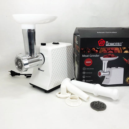 Электрическая Мясорубка Domotec R3391 2000W, Мощная компактная мясорубка для дома, Мясорубка 3 в 1