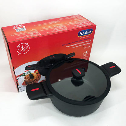 Кастрюля Magio MG-1171 Литая антипригарная 5л 24 см