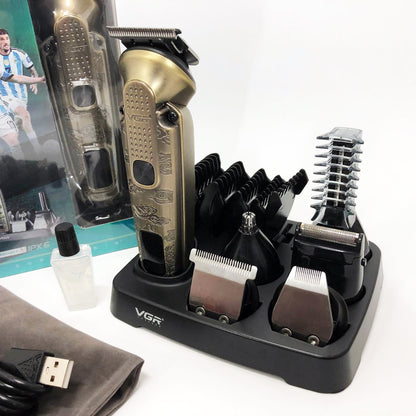 Набор для стрижки VGR 6 в 1 V-095, 16 насадок,  Многофункциональная аккумуляторная машинка для стрижки