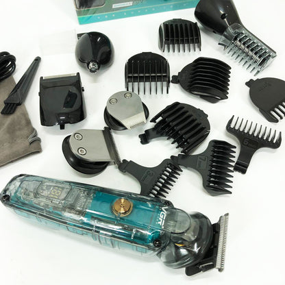 Машинка для стрижки волос, носа, бороды, бритва VGR V-102 5в1 беспроводной триммер с дисплеем