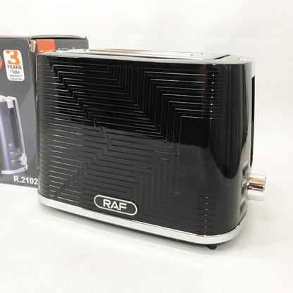 Тостер RAF R.2102, 900 Вт, 2 широких слота, функция размораживания и подогрева