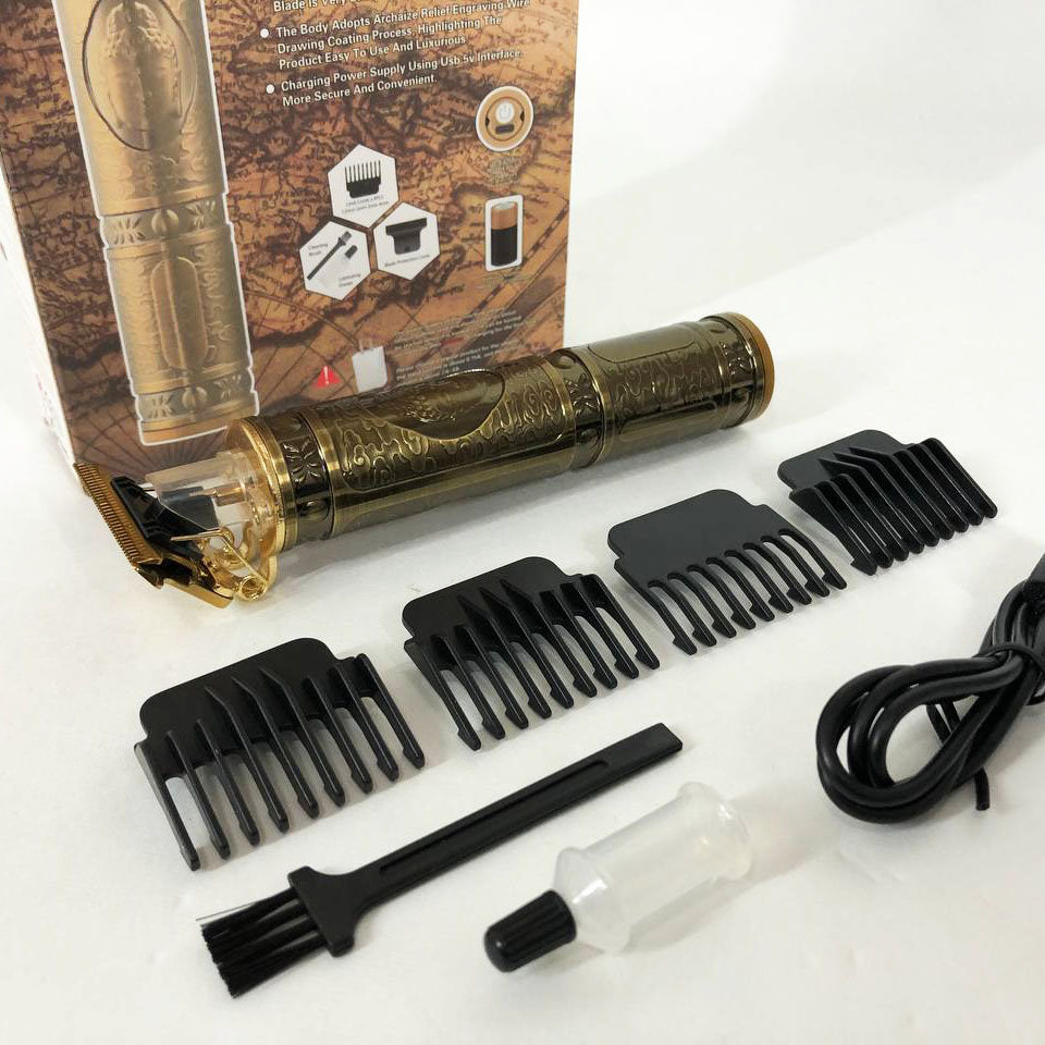 Машинка для стрижки волос профессиональная триммер для бороды окантовочная машинка Shuke 3W SK-8017